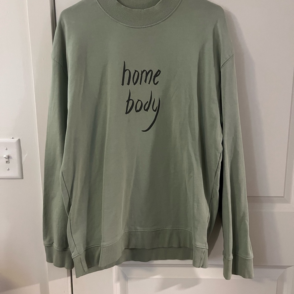 Green 'Home Body' Sweatshirt